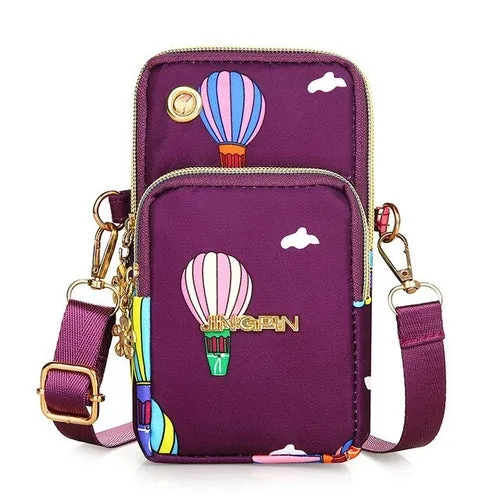 Small Shoulder Bag Nylon Women Mobile Phone Bag Mini Female Messenger