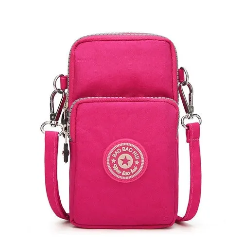 Small Shoulder Bag Nylon Women Mobile Phone Bag Mini Female Messenger