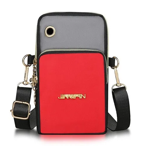 Small Shoulder Bag Nylon Women Mobile Phone Bag Mini Female Messenger