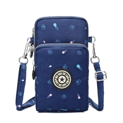 Small Shoulder Bag Nylon Women Mobile Phone Bag Mini Female Messenger