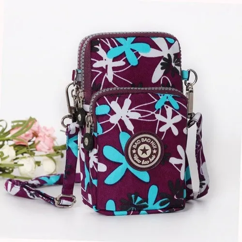 Small Shoulder Bag Nylon Women Mobile Phone Bag Mini Female Messenger