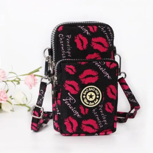 Small Shoulder Bag Nylon Women Mobile Phone Bag Mini Female Messenger