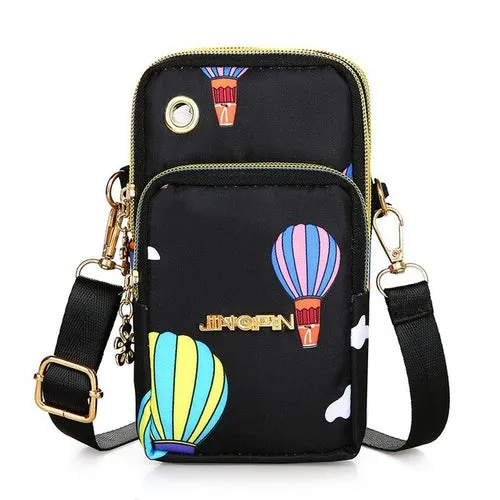 Small Shoulder Bag Nylon Women Mobile Phone Bag Mini Female Messenger