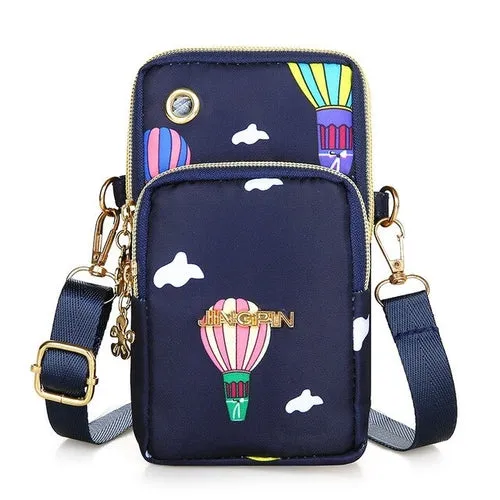 Small Shoulder Bag Nylon Women Mobile Phone Bag Mini Female Messenger