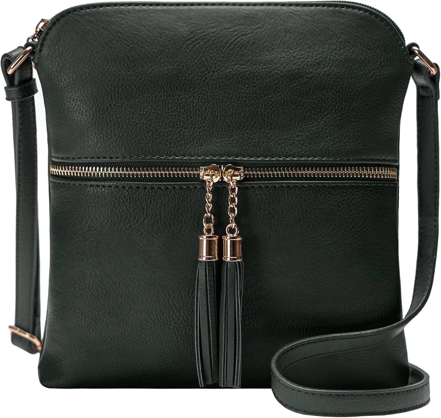 Solene Womens Lightweight Medium Crossbody Purse with Tassel, Perfect Size Crossbody Bags for Daily Use, travel