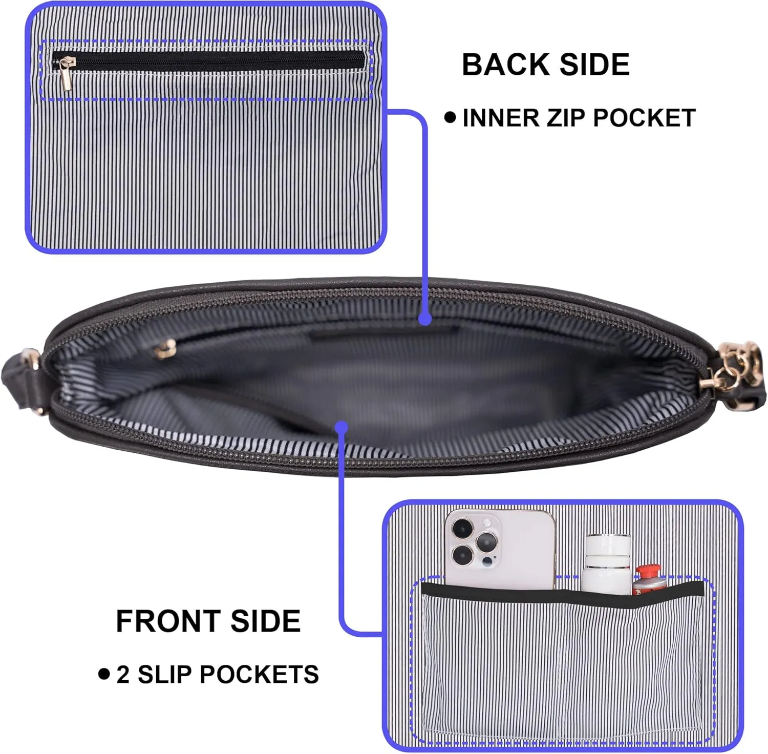 Solene Womens Lightweight Medium Crossbody Purse with Tassel, Perfect Size Crossbody Bags for Daily Use, travel