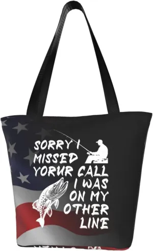 Sorry Can'T Talk I'M On My Other Line Fashion Shoulder Bag Large Capacity For Man Or Woman