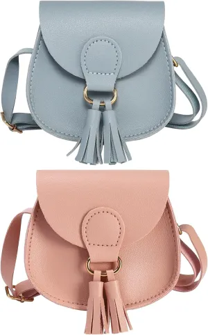 SOTOGO 2 Pieces Little Girls Purses Toddler Crossbody Purse Princess Purses Handbags Cute Girl Wallets Mini Shoulder Crossbody Bags for Kids