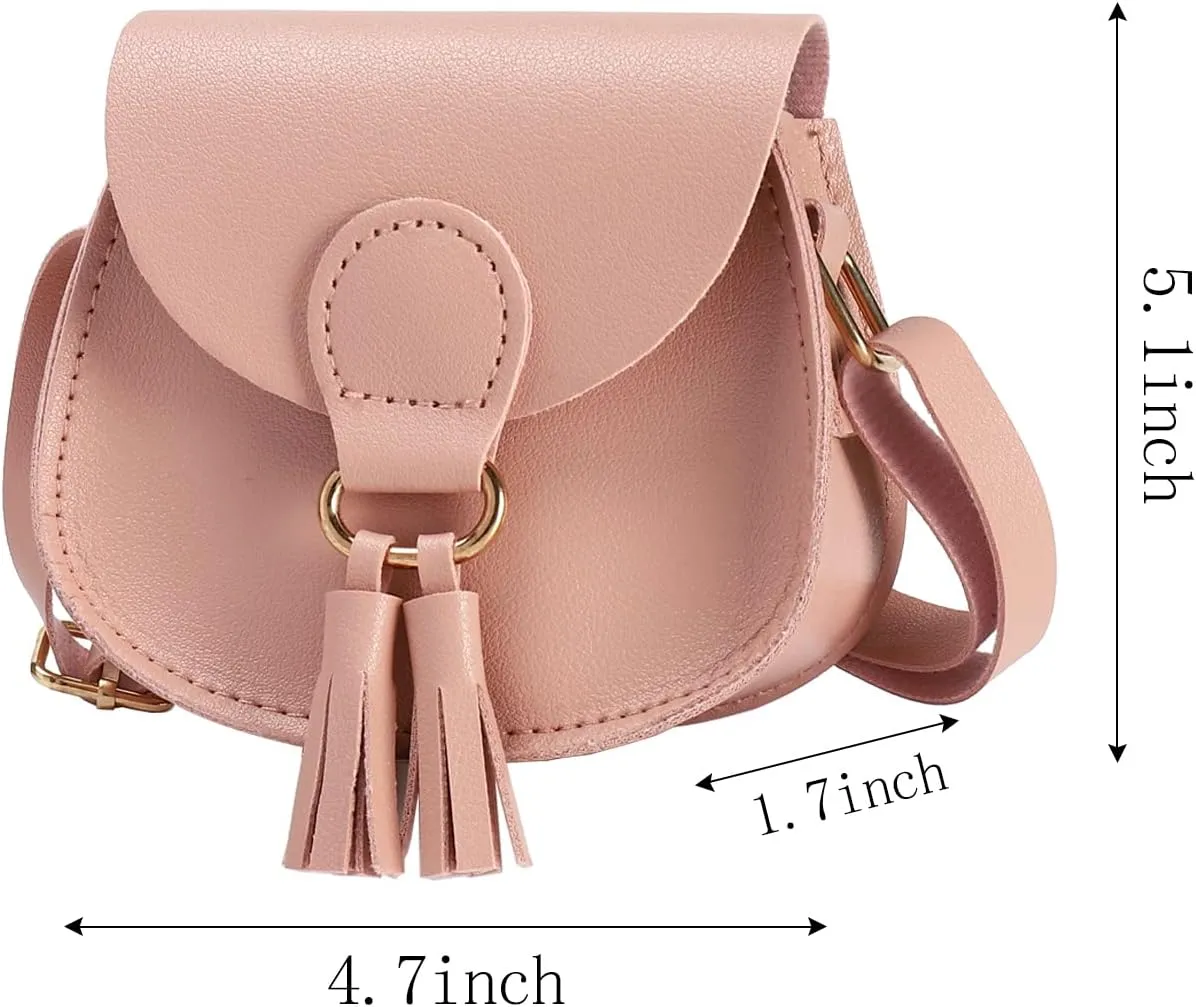 SOTOGO 2 Pieces Little Girls Purses Toddler Crossbody Purse Princess Purses Handbags Cute Girl Wallets Mini Shoulder Crossbody Bags for Kids