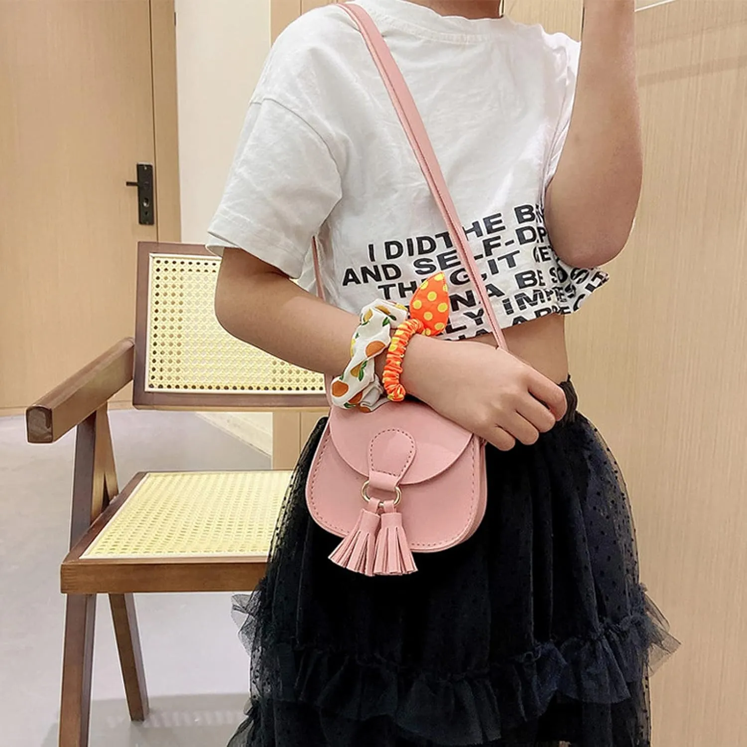 SOTOGO 2 Pieces Little Girls Purses Toddler Crossbody Purse Princess Purses Handbags Cute Girl Wallets Mini Shoulder Crossbody Bags for Kids