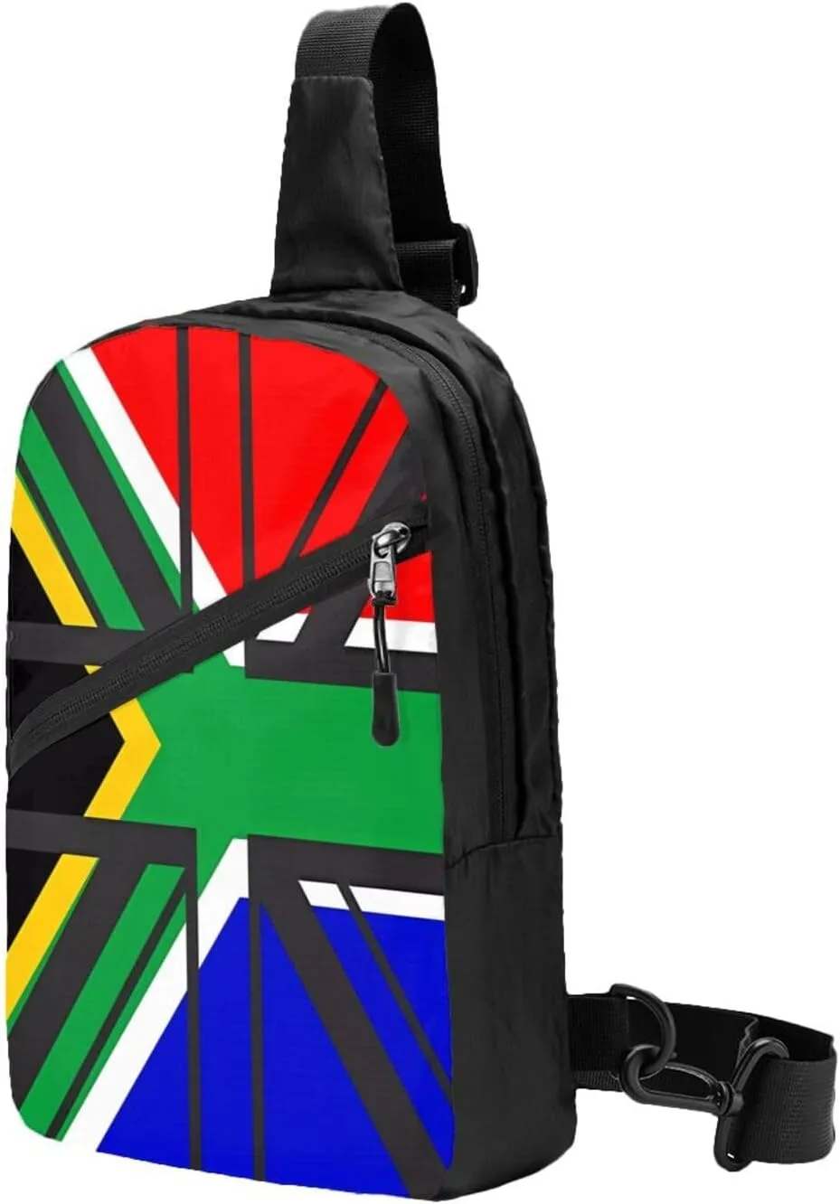South African UK United Kingdom British Flag Crossbody Bag Portable Sling Bags Foldable Chest Daypack Reusable Sports Shoulder Backpack Diagonally Casual Rucksack Travel Bag