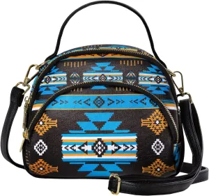 Southwest Crossbody Bags For Women, Handbags, Shoulder Bag, Purse, Pu Leather, With Adjustable Strap