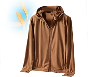 SPF50 Sunscreen Men's Rash Guard Long Sleeve Shirt Ice Silk Anti-Uv Knitted Sun Protection Clothing Men's Skin Coat