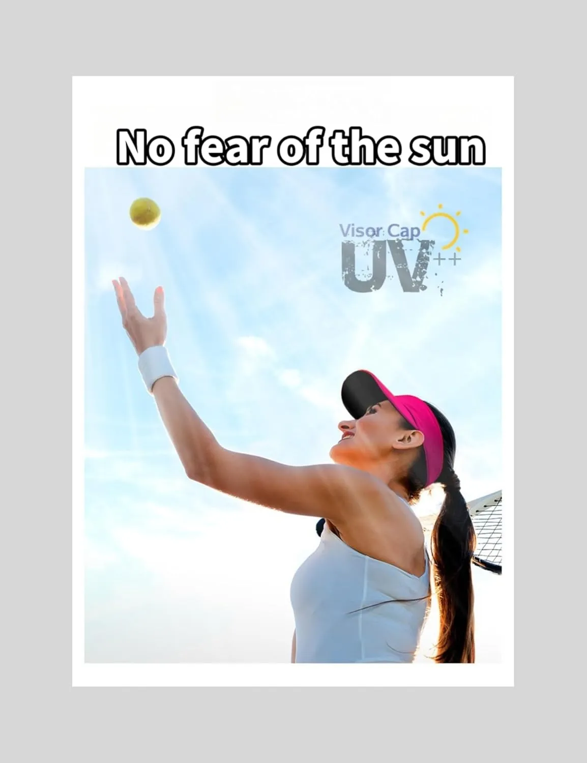 Sports Sun Visor, Lightweight Packable Cooling Stretchy Visor Hat Baseball Cap.