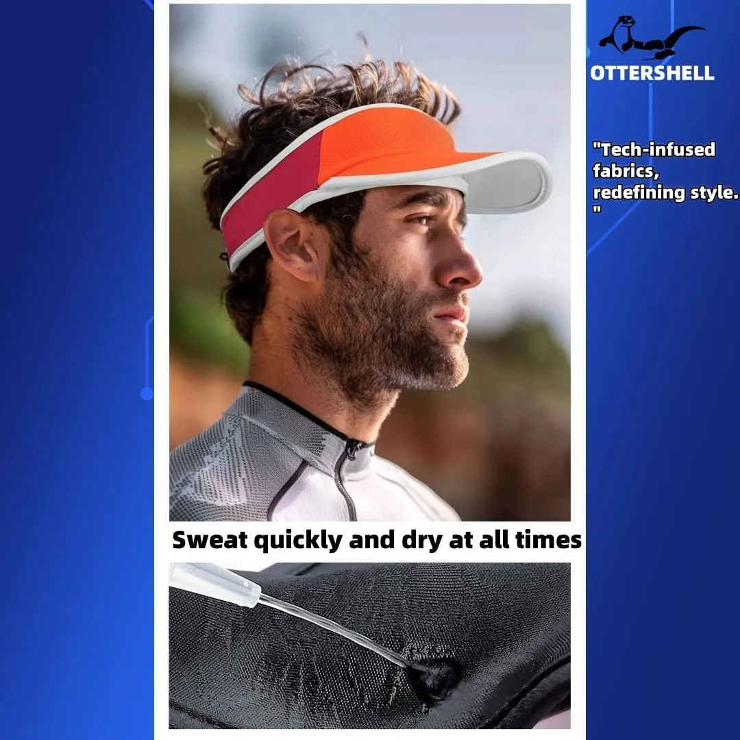Sports Sun Visor, Lightweight Packable Cooling Stretchy Visor Hat Baseball Cap.