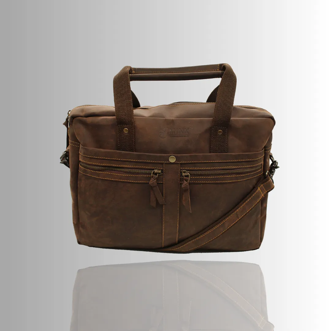 St Tropez Leather Laptop Bag