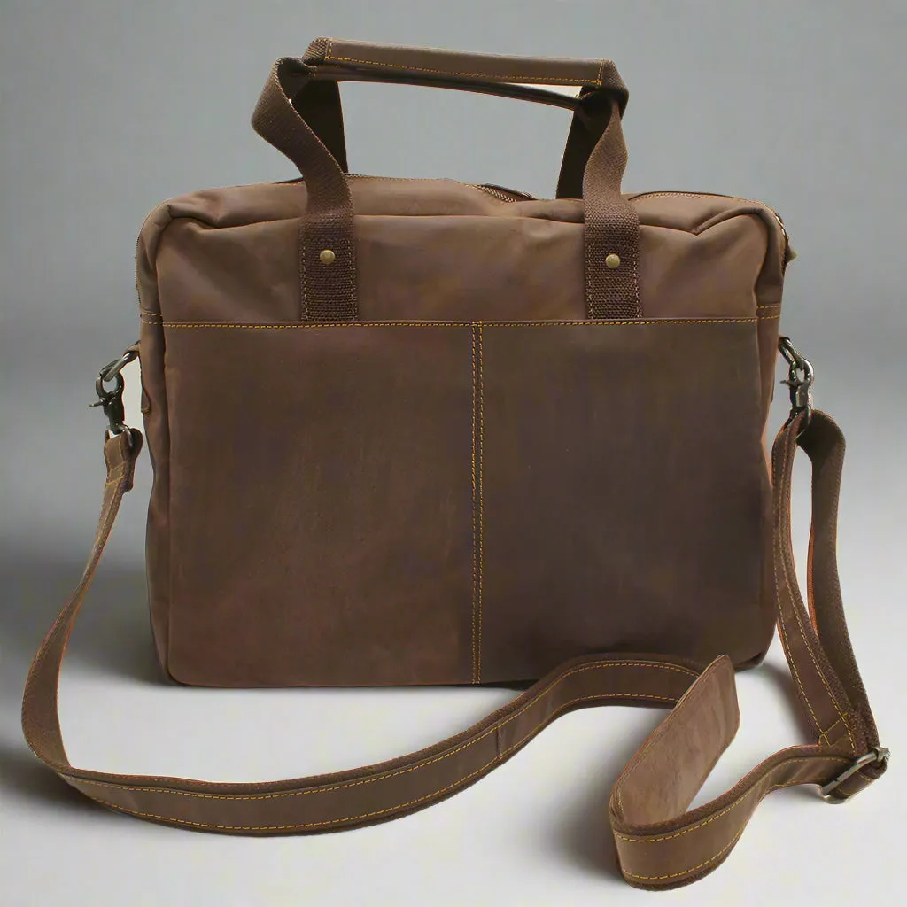 St Tropez Leather Laptop Bag