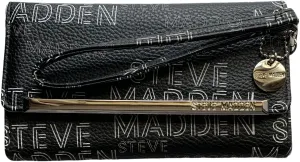 Steve Madden Women's Logobar Trifold Wristlet Wallet Handbag