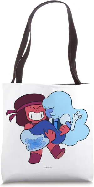 Steven Universe Sweet on Ruby and Sapphire Tote Bag