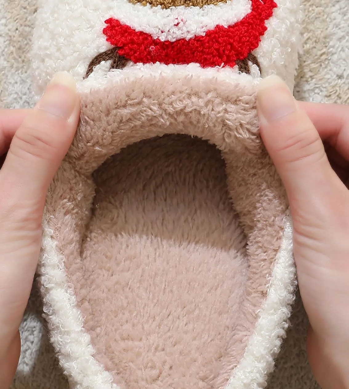 Strawberry Cotton Slippers - Cherry, Love Heart, Cowboy Boot, Fox Cat Designs - Women's Men's Vintage Memory Foam Indoor Household Cloud Slip-On