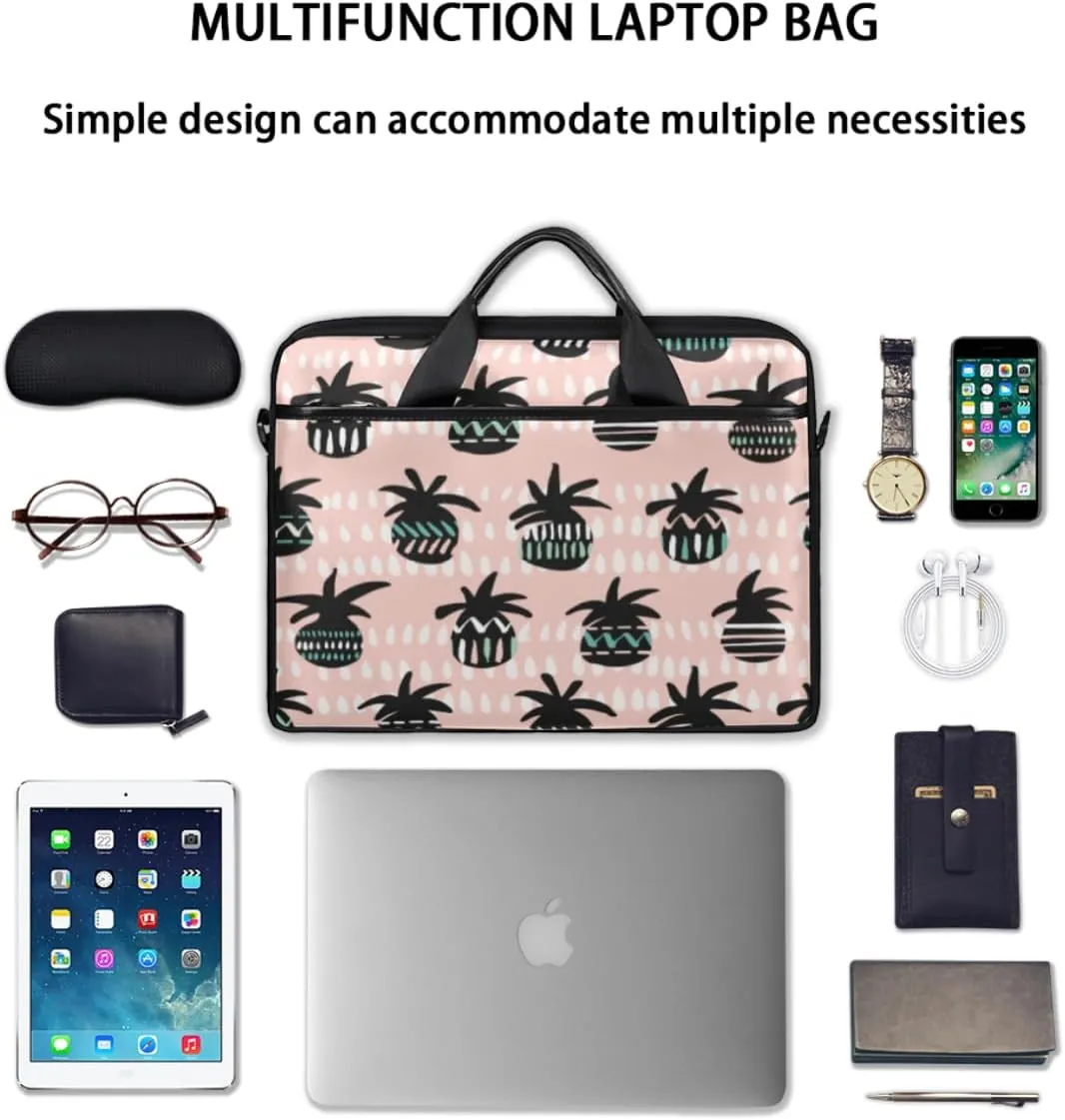Strawberry Laptop Bag for Women Men 13-15 Inch Computer Briefcase Bag Lightweight Notebook Shoulder Messenger Bag