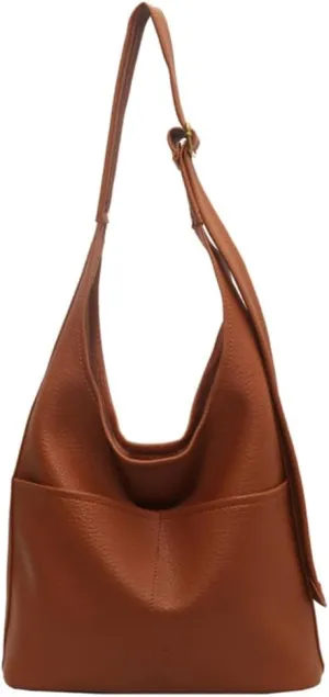 Stylish PU Women's Shoulder Bag Underarm Bags Large Capacity Handbag for Daily Use and Travel