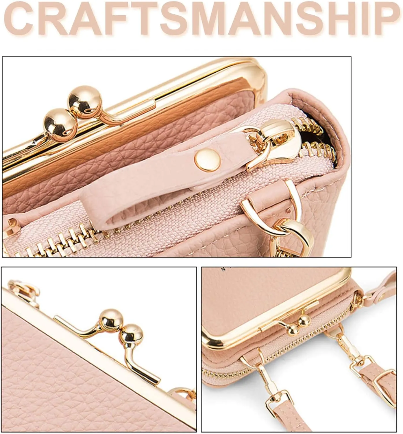 SUMGOGO Womens Crossbody Bag Cell Phone Shoulder Purse Card Wallet Handbag Satchel