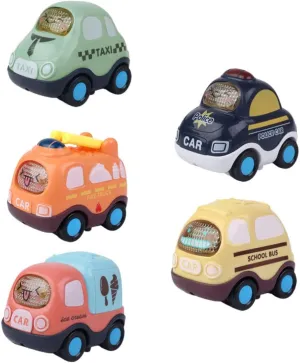 SUPVOX 5pcs Cartoon Car for Inertia Playthings Cars for Playtime Activities