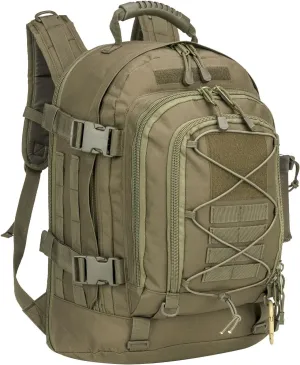 Tactical Backpack Military Hiking Daypack - Molle Backpack for Men 3 Day Assault Pack Bug Out Bag for Camping Travel Army Hunting Gym Rucksack Survival (Green)