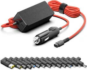 TAIFU 138W 100W 90W 65W 45W Universal Power Adapter Laptop Car Charger Replacement for HP Dell Lenovo IBM Asus Samsung Chromebook Toshiba Sony Compaq Fujitsu LG Power Supply Cord with 15 Tips