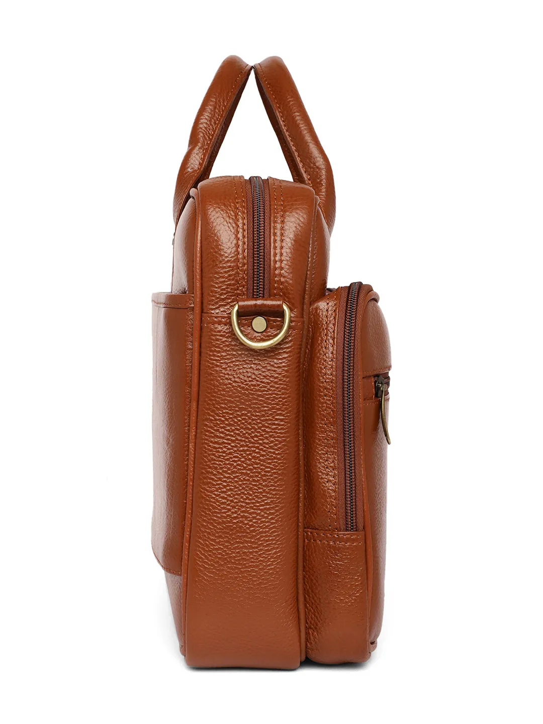 Tan Leather Laptop / Office Bags ZP12110