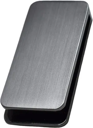 TAVARAT] Money Clip for men Slim Wallet Holder Black Cash Wallet Tps-057-bk（black silver）