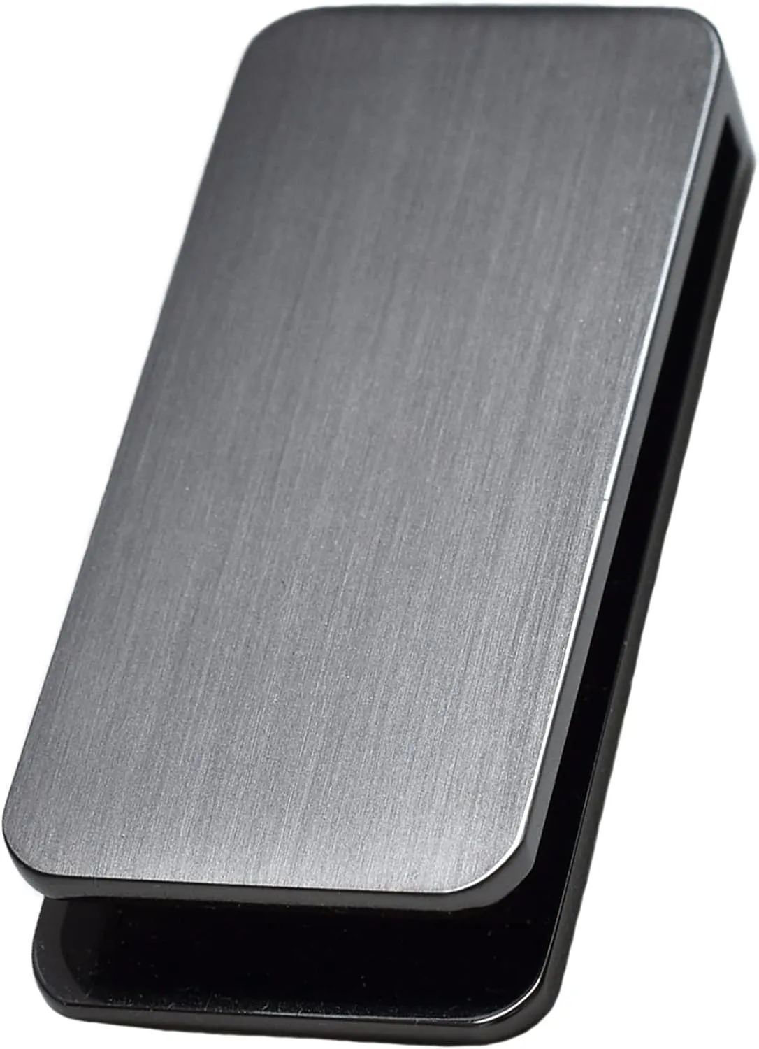 TAVARAT] Money Clip for men Slim Wallet Holder Black Cash Wallet Tps-057-bk（black silver）