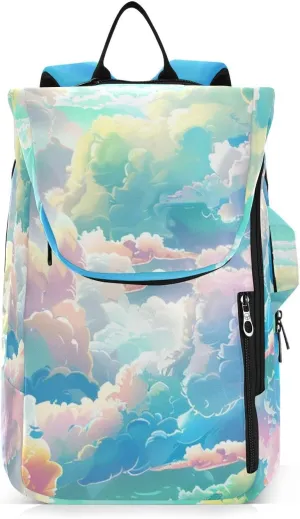 Tennis Bag Tennis Backpack for Women Men, Tennis Bag Holds 2 Rackets, Pickleball Paddles Balls, Badminton Squash, Cloud (11)