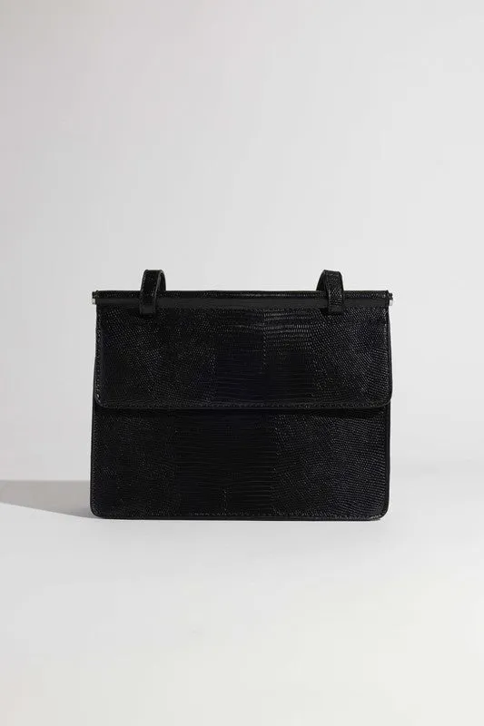 TEXTURED PU LEATHER FASHION BAG