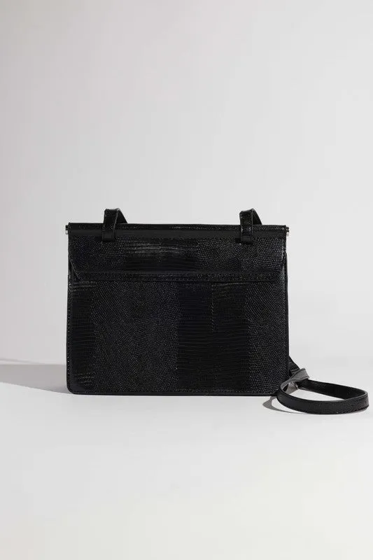 TEXTURED PU LEATHER FASHION BAG