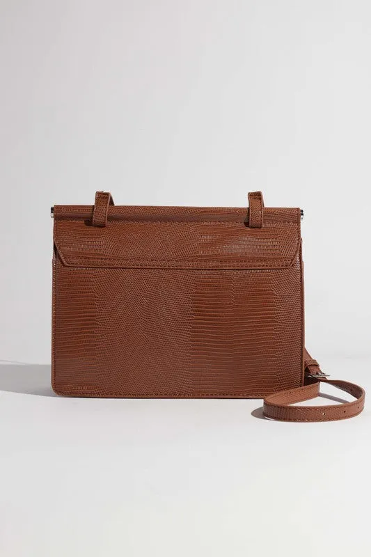 TEXTURED PU LEATHER FASHION BAG