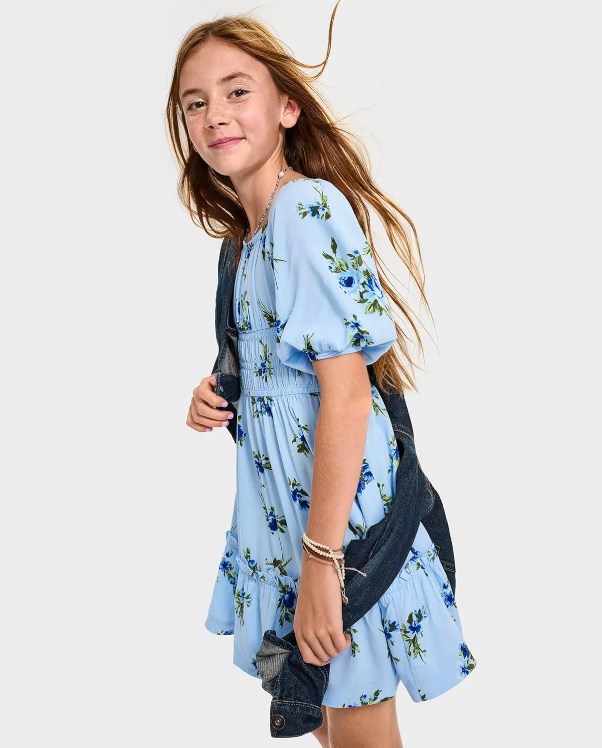 The Children's Place Girls' Short Sleeve Smocked Summer Dresses
