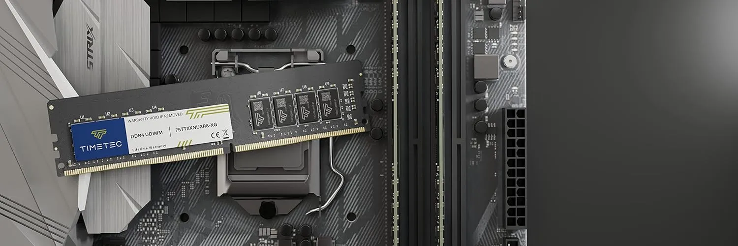 Timetec 32GB KIT(2x16GB) DDR4 2400MHz PC4-19200 Non-ECC Unbuffered 1.2V CL17 2Rx8 Dual Rank 288 Pin UDIMM Desktop PC Computer Memory RAM Module Upgrade (32GB KIT(2x16GB))