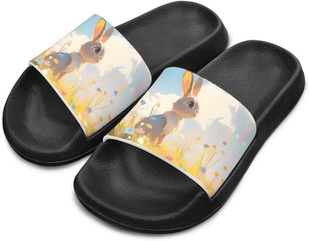 Toddler Active Boys Slides Comfortable Slip-On Kids Sandals Unisex Slides for Indoor and Outdoor Sporty Slides Beach Pool