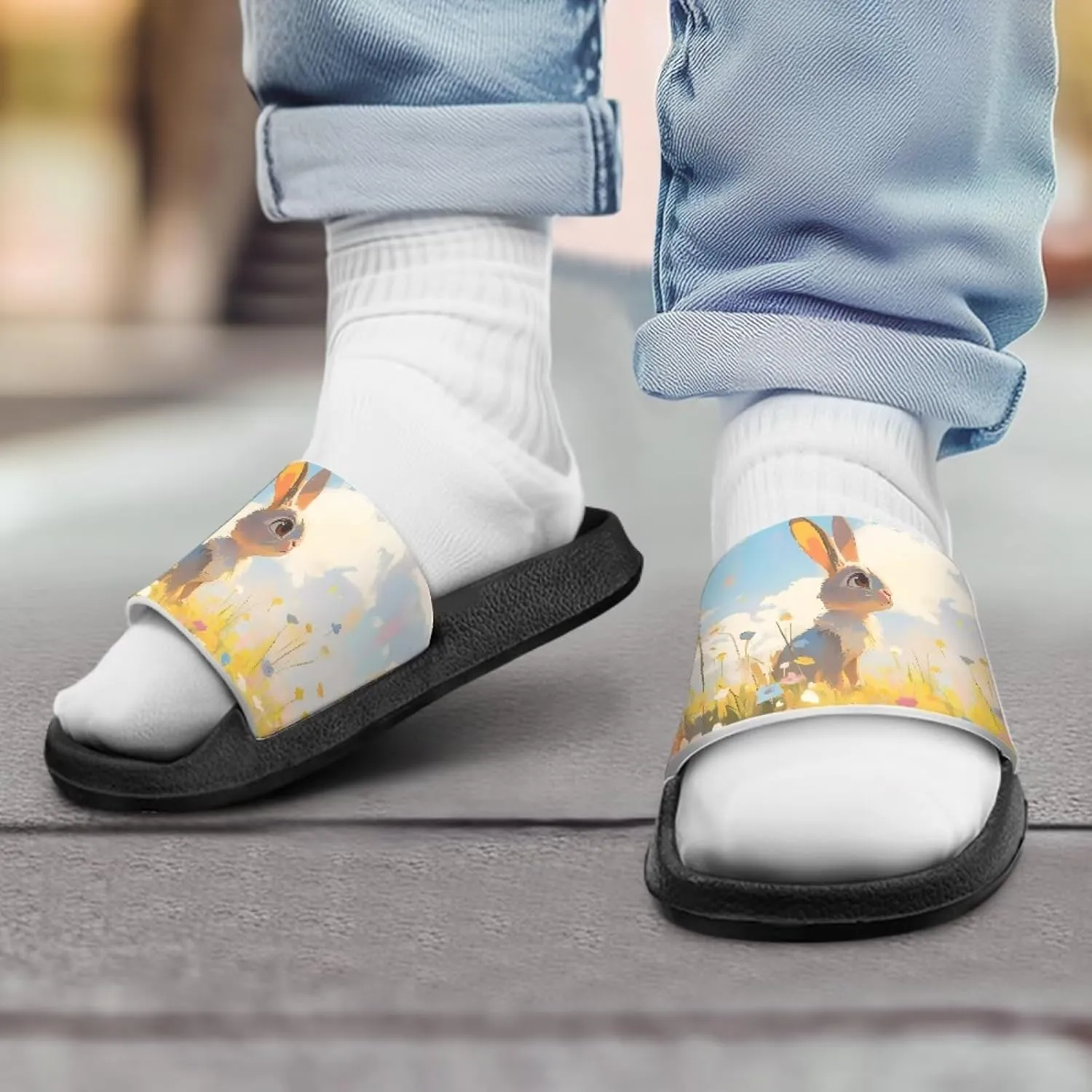 Toddler Active Boys Slides Comfortable Slip-On Kids Sandals Unisex Slides for Indoor and Outdoor Sporty Slides Beach Pool