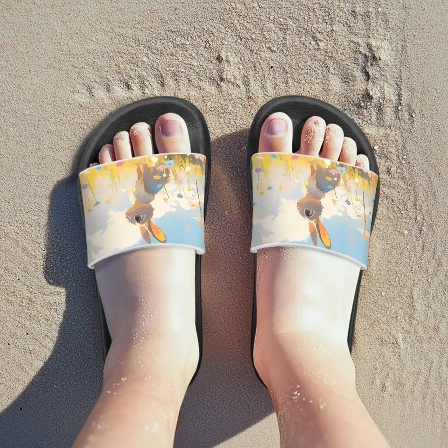 Toddler Active Boys Slides Comfortable Slip-On Kids Sandals Unisex Slides for Indoor and Outdoor Sporty Slides Beach Pool
