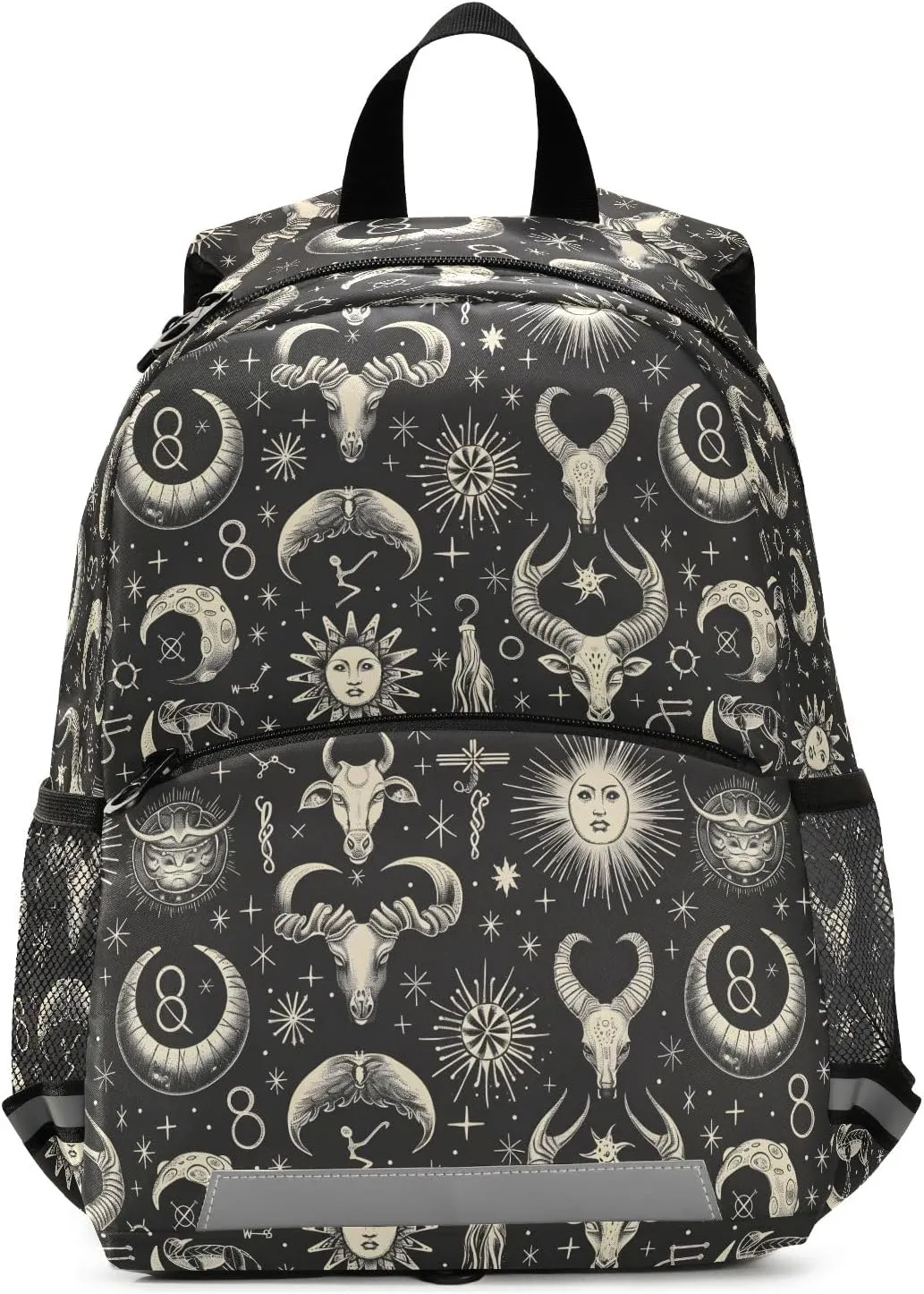 Toddler Backpack Kids Daypack, Retro Astronomical Print Kindergartens Bookbag for Boys and Girls 3-6 Years with Safety Leash