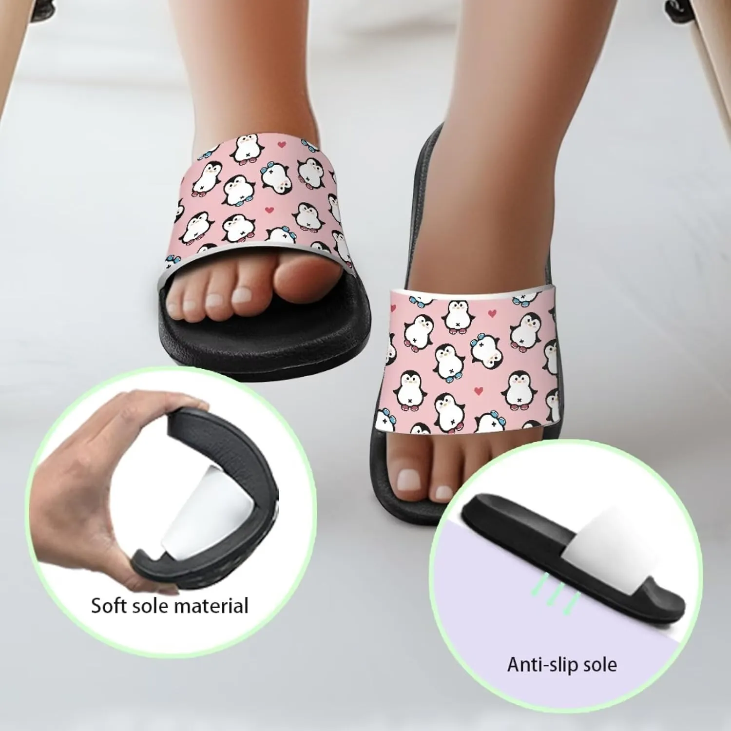 Toddler Boys Slides Sports Slides Sandals Water Shoes Casual Slippers Comfortable Beach Pool Shower Shoes Waterproof