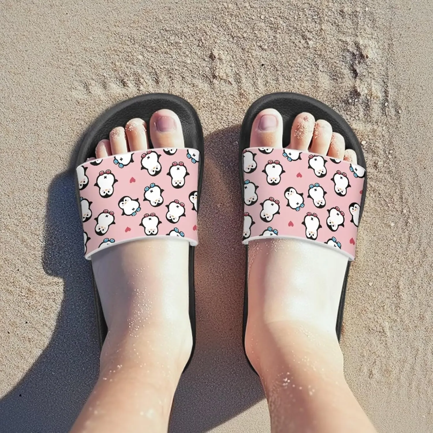 Toddler Boys Slides Sports Slides Sandals Water Shoes Casual Slippers Comfortable Beach Pool Shower Shoes Waterproof