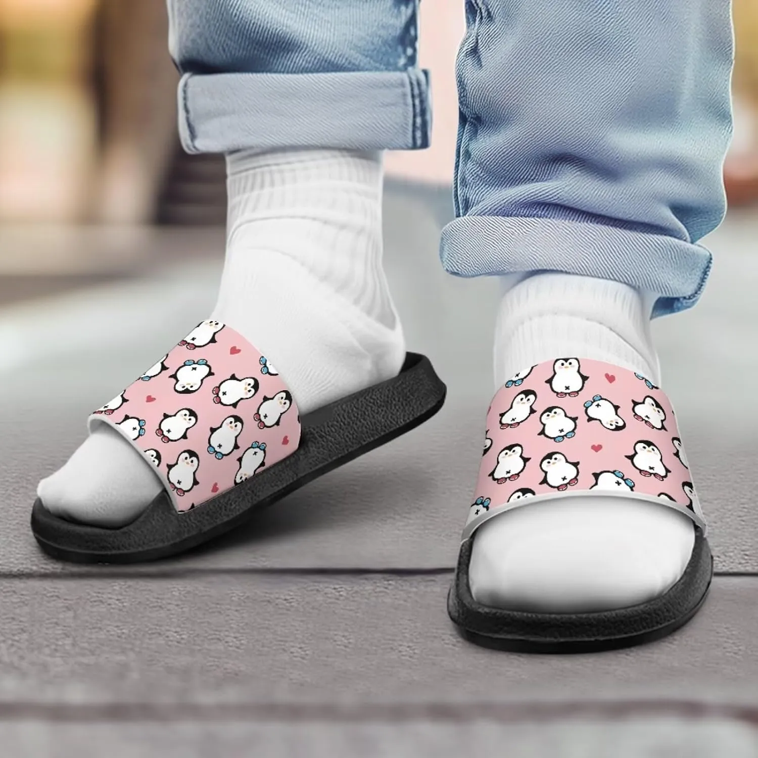 Toddler Boys Slides Sports Slides Sandals Water Shoes Casual Slippers Comfortable Beach Pool Shower Shoes Waterproof