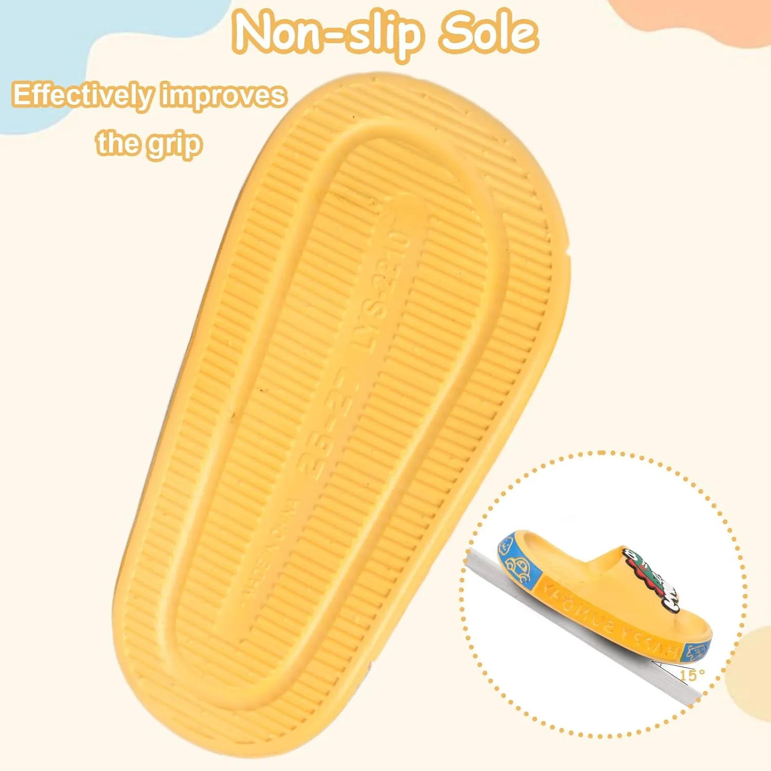 Toddler Little Kids Slides Sandals Girls Boys Cloud Slides Animal Quick Dry Beach Slides Pool Shower Flip Flops Slippers Cute Cartoon Summer Outdoor Shoes