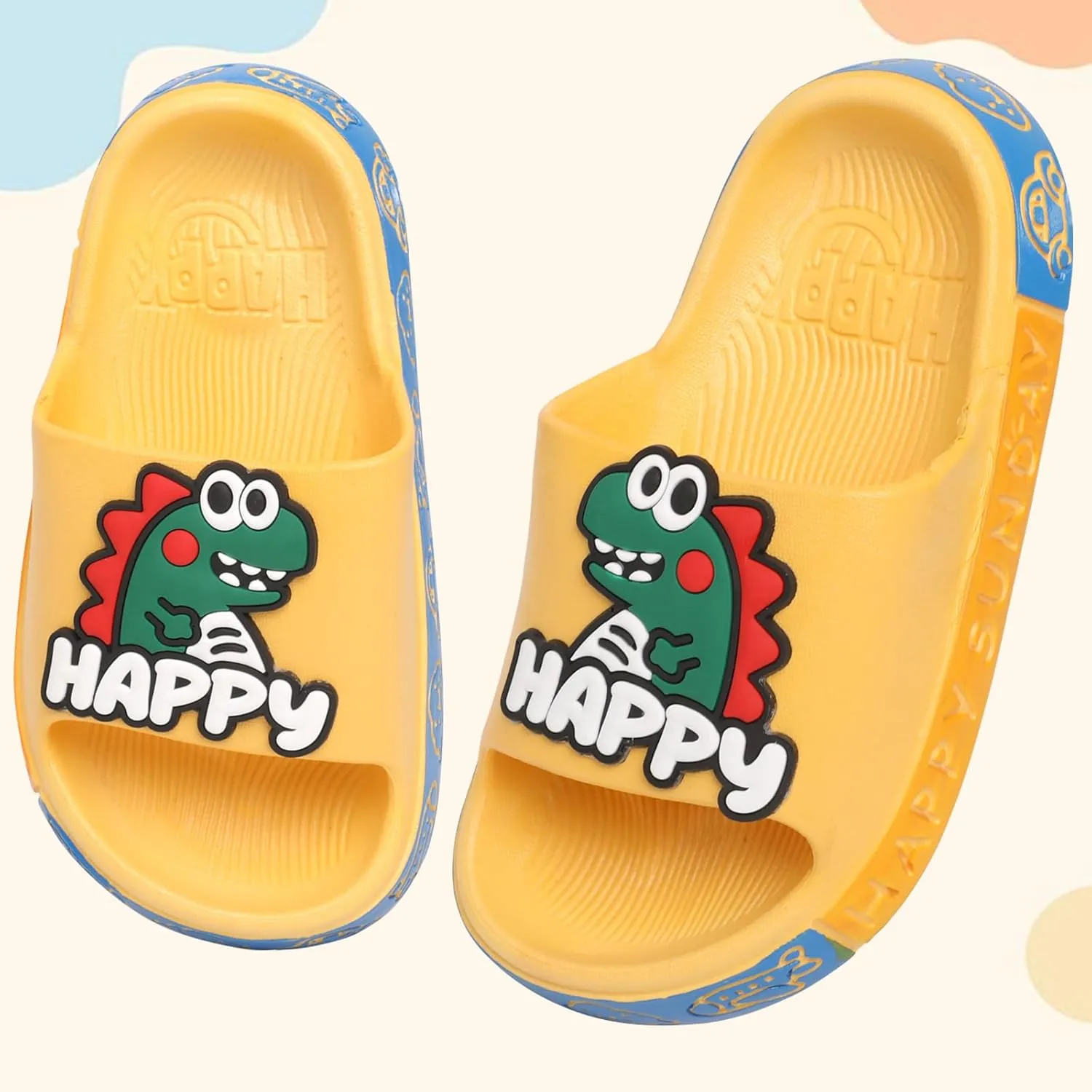 Toddler Little Kids Slides Sandals Girls Boys Cloud Slides Animal Quick Dry Beach Slides Pool Shower Flip Flops Slippers Cute Cartoon Summer Outdoor Shoes