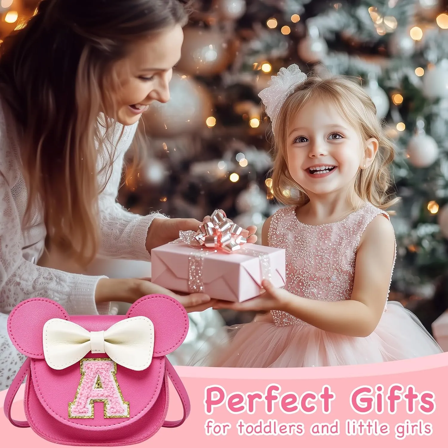 Toddler Purse Gifts for Girls, Little Girl Purse Kids Wallet Crossbody Bag Birthday Gifts for 3-8 Year Old Girl