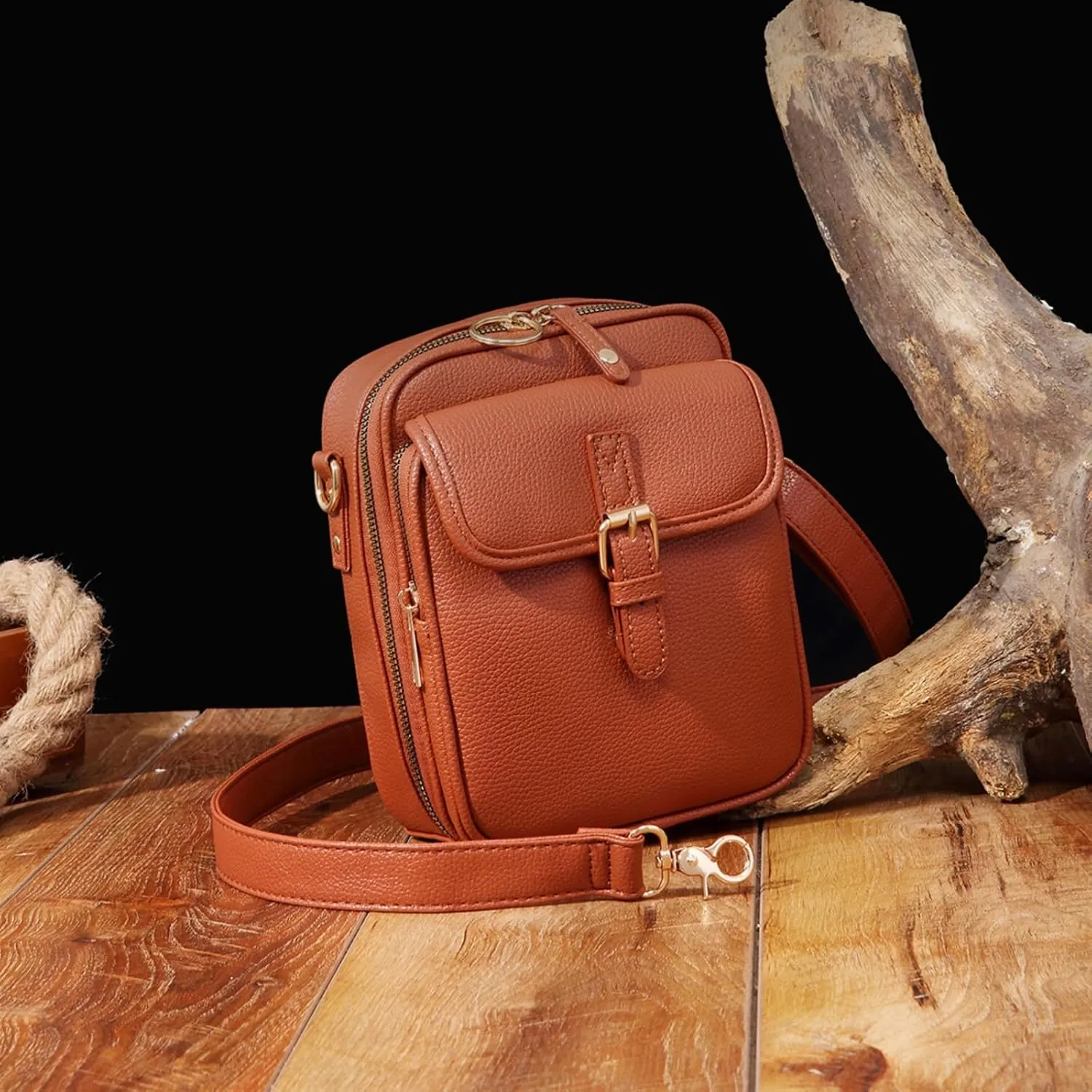 Tojoyride Crossbody Bag, Anti Theft Bag, Urvashi Crossbody Bag, Crossbody Purse with Built in Wallet, Casual Shoulder Bags